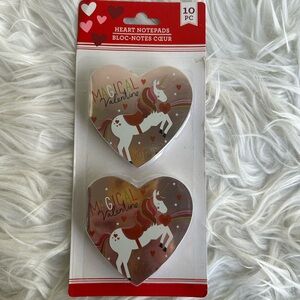 Heart-Shaped Unicorn Notepads